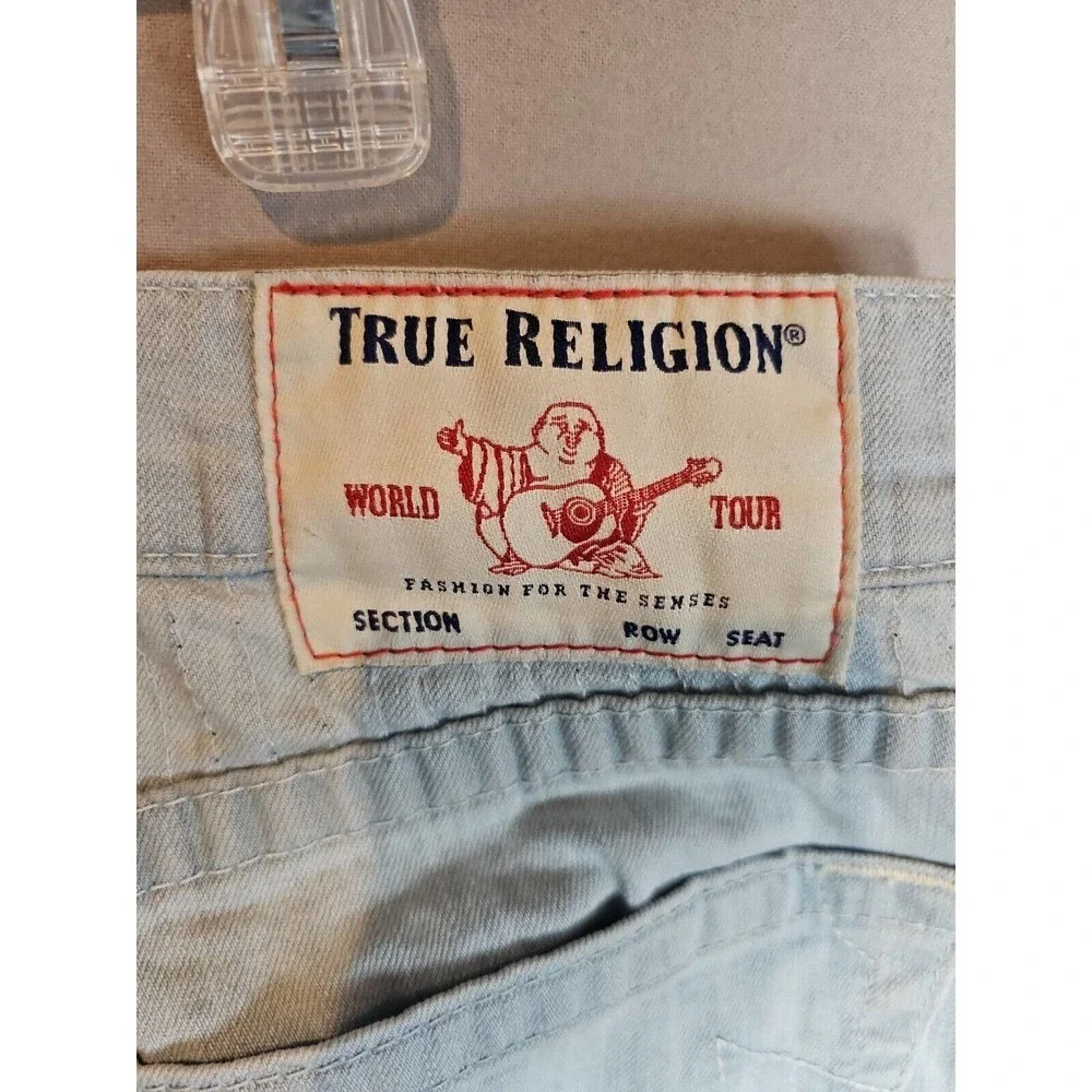 True Religion Jeans Mens 34 Geno Originals Denim Blue Relaxed Slim Fit